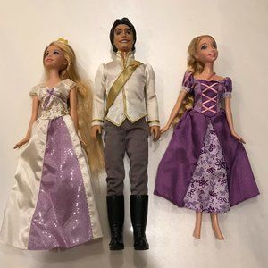 Rapunzel and Eugene dolls